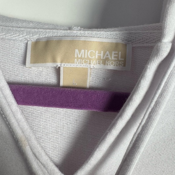 M KORS, wht soft hoodie, L, very good - Picture 4 of 4